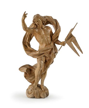 Cristo risorto in legno laccato, XVIII secolo altezza cm 33 raffigurato...