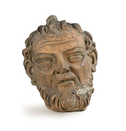 Plasticatore italiano, fine del XVII/inizi del XVIII secolo Testa di Titano...