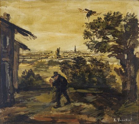 Viandante in paesaggio