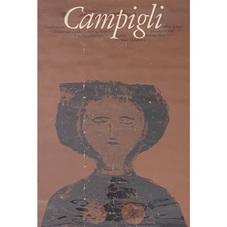 PLAKAT D'EPOCA ORIGINALE DELL'ARTISTA ITALIANO ...