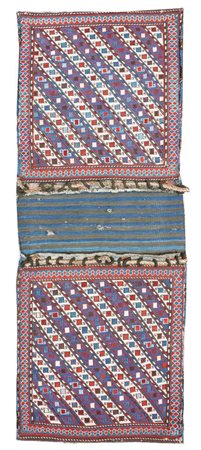  
Sacca Khorjin Shahsavan con tessitura Sumakh Caucaso/Persia occidentale, fine XIX Secolo
 150 x 60 cm