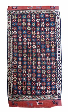  
Piccolo Kilim Kordi, Persia nord-orientale, fine XIX Secolo
 83 x 45 cm