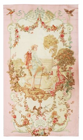  
Arazzo Aubusson, Manifattura Reale di Aubusson Francia, XIX Secolo
 210 x 116 cm