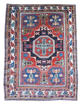  
Tappeto Konagkend datato, area di Kuba Caucaso orientale, 1900 circa
 190 x 130 cm