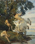 Ettore Tito (1859 - 1941)
Centauro e ninfe