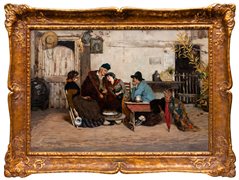 Cesare Laurenti (1854 - 1936)
Brindisi in famiglia o L'ospite inatteso