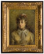 Daniele Ranzoni (1843 - 1889)
Ritratto di donna (La signorina Tonazzi?), 1888 al recto
