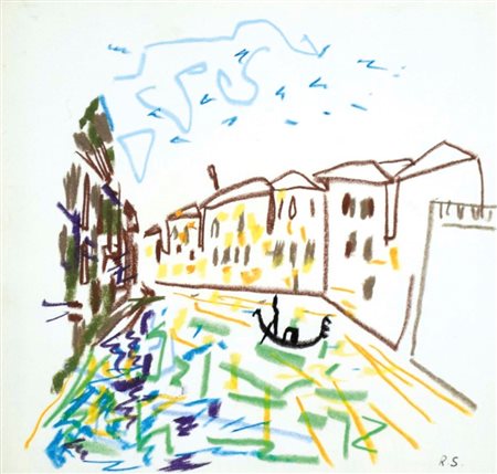 SCHULTZ RAOUL Isola Lero (Grecia) 1931 - Venezia 1971 Venezia tecnica mista...