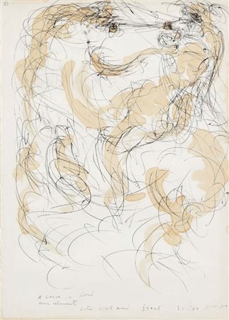 STOREL SERGIO Domegge di Cadore 1926 senza titolo tecnica mista su carta...