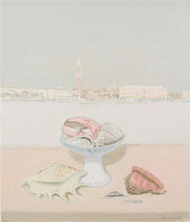 CODOGNOTTO RENZO Cesarolo (Ve) 1938 Composizione olio su tela 70x60 firma in...