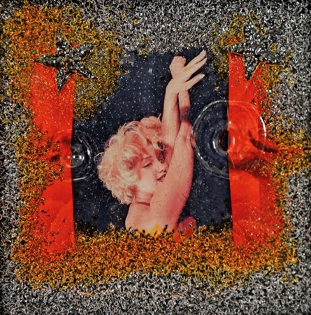 RONDA OMAR Biella 1947 Marilyn Frozen 2015 fotografie e silicone 30x30 firma...