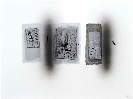 FINZI ENNIO Venezia 1931 senza titolo 1988 olio e tecnica mista su carta...