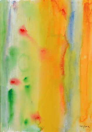 CORPORA ANTONIO Tunisi 1909 - Roma 2004 Viaggio in Egitto 1995 acquerello su...