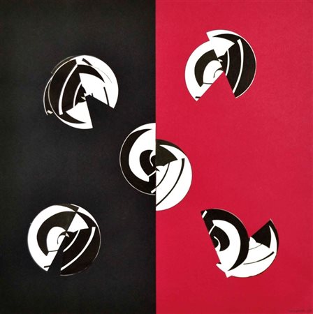 CAMPESAN SARA Mestre 1924 Composizione modulare 1987 tecnica mista e collage...