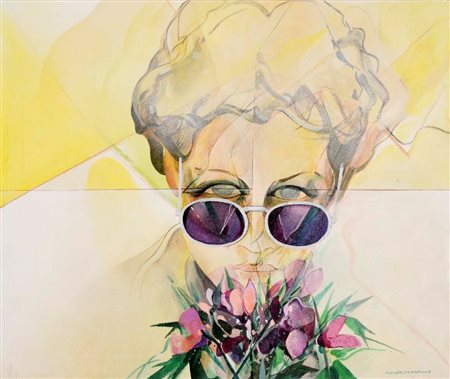 PAGNACCO ANDREA Venezia 1937 Marina e i fiori olio su tela 50x60 firma in...