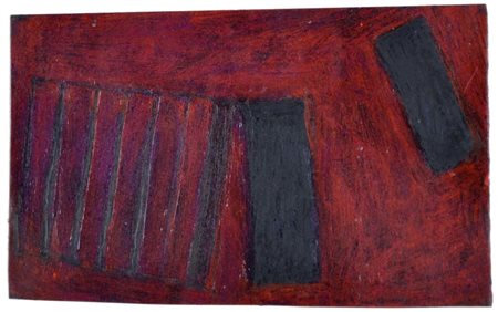 IACCHETTI PAOLO Milano 1953 senza titolo 1990 olio su carta 15x23,5 firma e...