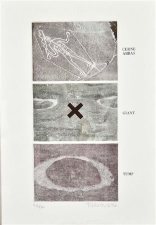 TILSON JOE Londra 1928 senza titolo 1976 litografia es. 46/100 50x35 firma...