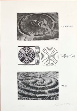 TILSON JOE Londra 1928 senza titolo 1977 litografia es. 4/100 50x35 firma...