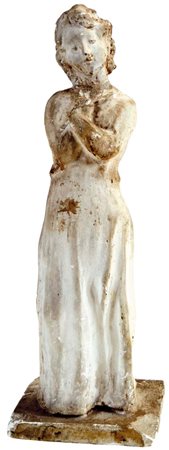 CONTE CARLO Moriago 1898 - Pieve di Soligo 1966 Figura scultura in gesso h. 40