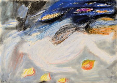 ROBERTI ROBERTO Padova 1942 senza titolo 1985 disegno a pastelli su carta...