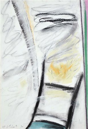 ROBERTI ROBERTO Padova 1942 Sedia 1990 disegno a pastelli su carta 30x20...