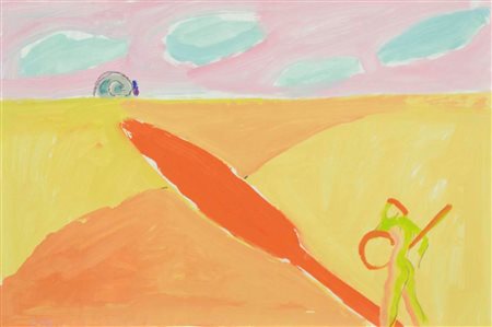 GHIRARDELLO ALDO Vicenza 1963 senza titolo 1988 tecnica mista su carta 49x74...