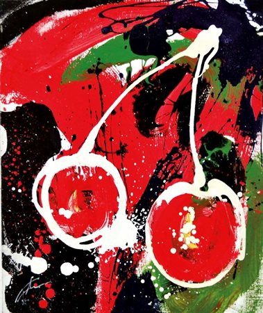 FALCO' PUJOL JOAQUIM Manresa (Spagna) 1958 Cireres 1991 acrilici su tela...