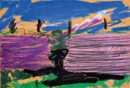 DEBIASI GIUSEPPE Ala 1947 Lessinia n. 11, 1990 tecnica mista su carta 14x20...