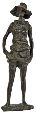 MURER AUGUSTO Falcade 1922 - Padova 1985 Mondina 1975 scultura in bronzo...