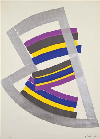 MONTANARINI LUIGI Firenze 1906 - Roma 1998 senza titolo serigrafia es. 34/50...