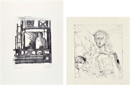 WARMT FALKO - GRIMAL ALEJANDRO Soggetti vari lotto di 2 grafiche tutte...