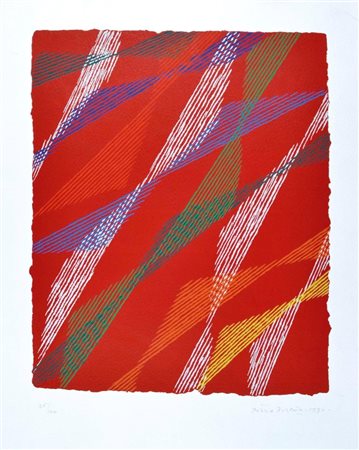 DORAZIO PIERO Roma 1927 - Perugia 2005 senza titolo 1990 litografia es....