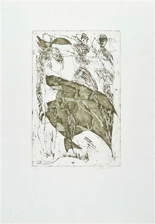 CHERCHI SANDRO Genova 1911 - Torino 1998 senza titolo 1972 acquaforte...