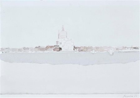 BIASION RENZO Treviso 1914 - Firenze 1997 Marina 1989 acquerello su carta...