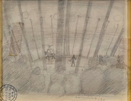 NOVATI MARCO Venezia 1895 - 1975 senza titolo 1930 disegno a matita su carta...