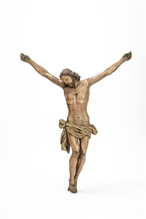 Cristo in legno scolpito e laccato. Secolo XVIII-XIX