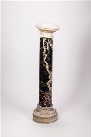 Colonna in marmo e portoro, 19th century