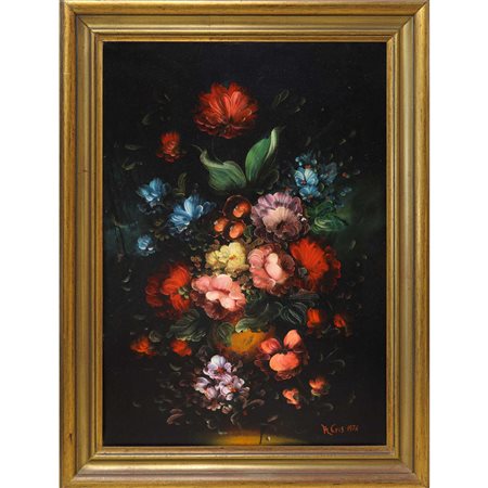 Natura morta di fiori, 1974
