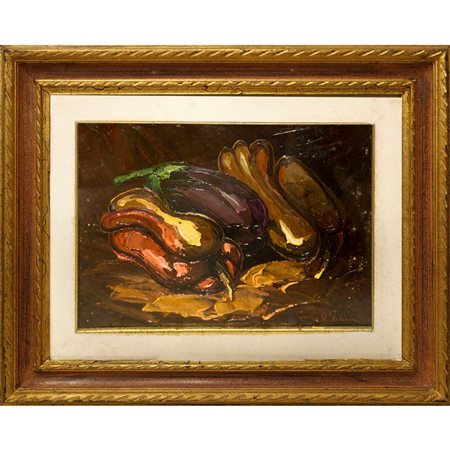 Girolamo Di Cara (1933)  - Natura morta di ortaggi