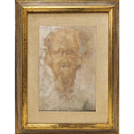 Giuseppe De Luca - Ritratto d'anziano, 20° secolo