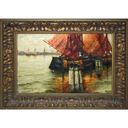 Barche al molo, 1926