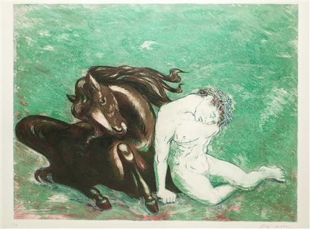 Aligi Sassu (Milano 17/07/1912 - Pollença 17/07/2000)  - Patroclo