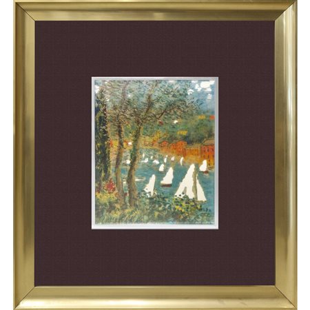 Michele Cascella (Ortona 1892 - Milano 1989)  - Portofino, 20° secolo