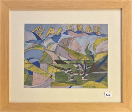 Uberto Bonetti, Viareggio (LU) 1909 - 1993, Alpi Graie