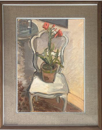 Pietro Morando, Alessandria 1889 - 1980, Vaso e sedia