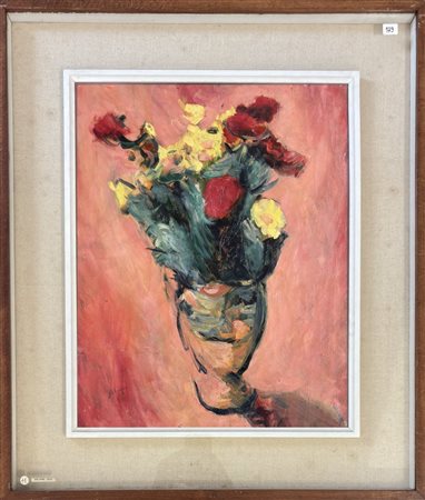 Albino Galvano, Torino 1907 - 1990, Vaso di fiori