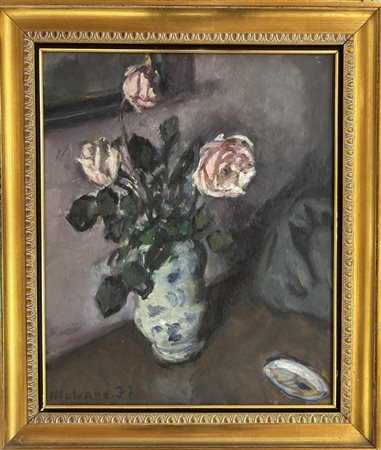 Ugo Malvano, Torino 1878 - Finale Ligure (SV) 1958, Vaso di fiori