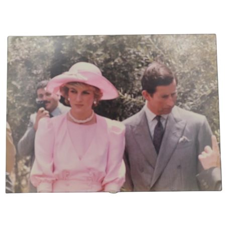 Il principe Carlo e lady Diana Spencer Foto originale della visita reale in...