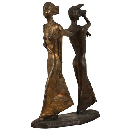 Lucio Oliveri (1934) "Avere o essere" Scultura realizzata con la tecnica...