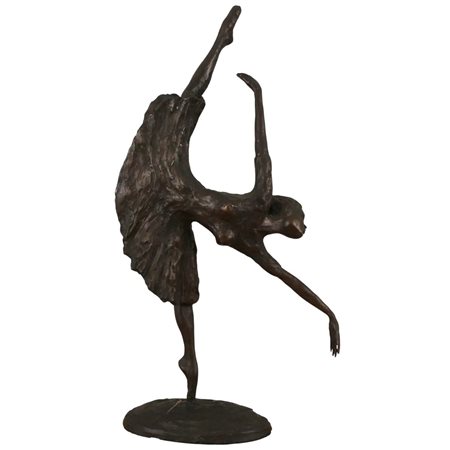 Lucio Oliveri (1934) "Danzatrice" Scultura in bronzo con la tecnica delle...